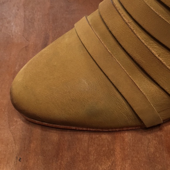 FREE PEOPLE mule camel block heel NEW - Picture 14 of 16